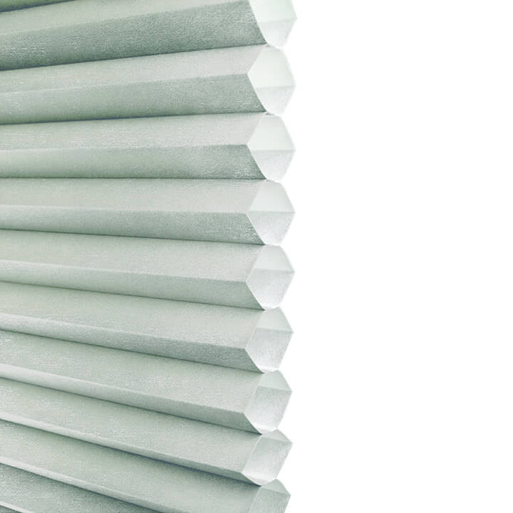 Turku 雙循環上下開合半透光蜂巢簾水綠 (Water Green)