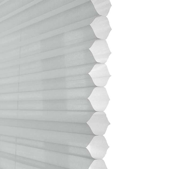 Oulu 電動標準型紗蜂巢簾亮灰 (Gray Sheen)