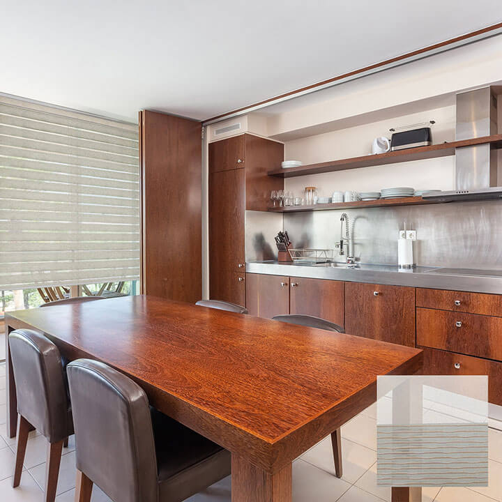 Parola 手動紗斑馬簾米色 (Beige)