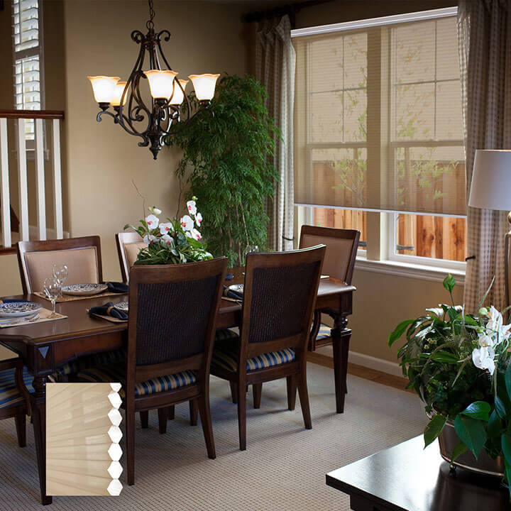 Oulu 標準型單循環紗蜂巢簾米色 (Fawn)