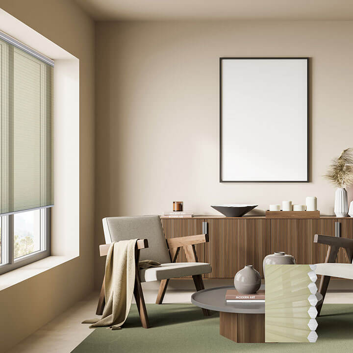 Oulu 標準型手提紗蜂巢簾春綠 (Spring Green)