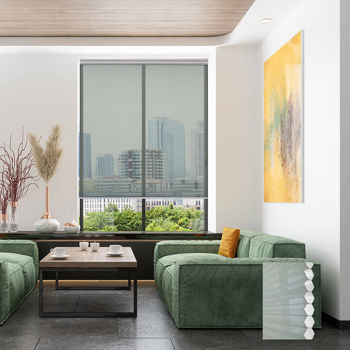 Oulu 標準型單循環紗蜂巢簾水綠 (Water Green)