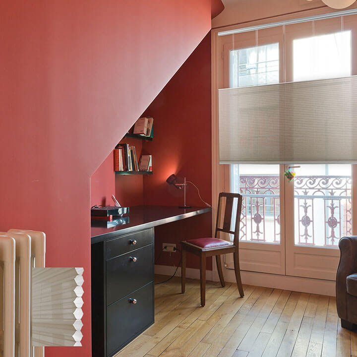 Oulu 電動雙循環上下開合紗蜂巢簾繭綢 (Pongee)