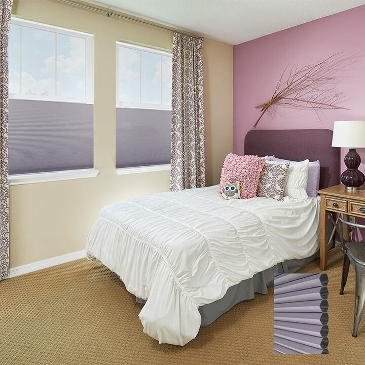 Turku 雙循環日夜型遮光蜂巢簾紫藤 (Wisteria)