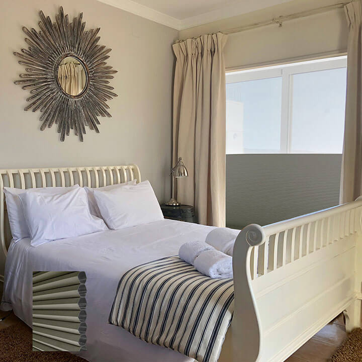 Turku 電動雙循環日夜型遮光蜂巢簾灰褐 (Antique Pewter)