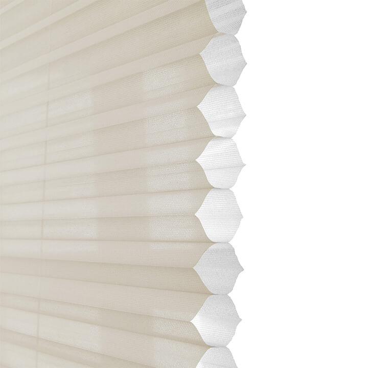 Oulu 電動標準型紗蜂巢簾冬白 (Winter White)