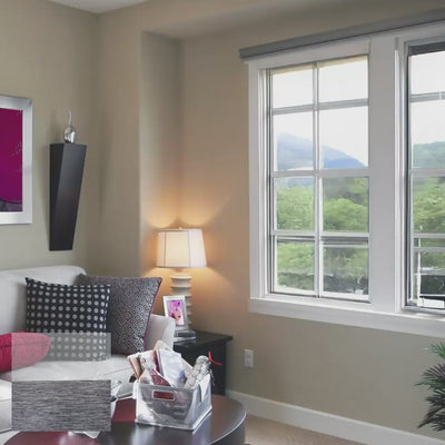 Pargas 手動遮光斑馬簾黑色 (Black )
